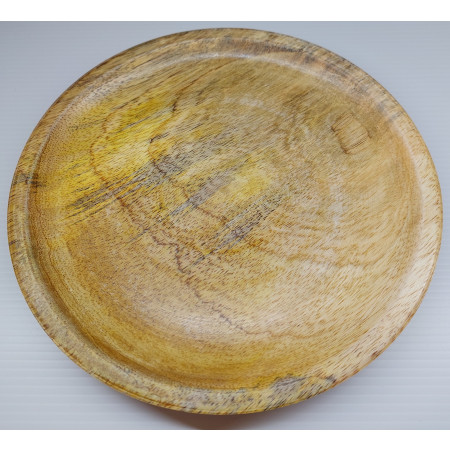 Drevený tanier, priemer cca. 20 cm